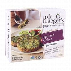 Dr Praeger's Frozen Spinach Cakes - GMO free, gluten free