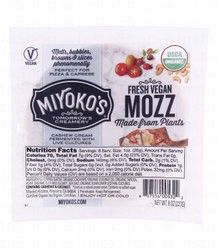Miyoko's Organic Vegan Mozzarella Cheese - no added sugar