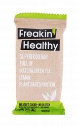 Freakin Healthy Superfood Bar Full of Matcha Green Tea, Lemon &amp; Plant Based Protein - vegan, gluten free, no added sugar