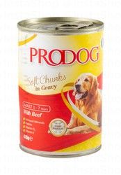 Prodog Wet Dog Food with Soft Beef Chunks in Gravy for Adult Dogs (1-7 Year)