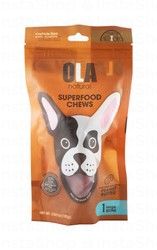 Ola Natural Superfood Large Chew Bone for Dogs Peanut Butter (Above 23kg) - gluten free, soy free, corn free, wheat free