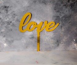 Gold Love Topper
