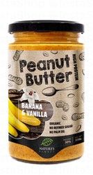 Nature's Finest Organic Peanut Butter with Banana &amp; Vanilla - refined sugar free, palm oil free, high in protein