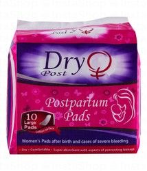Dry Large Cotton Postpartum Pads