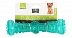 Nunbell Green Bone Shape TPR Chew Dog Toy - non toxic