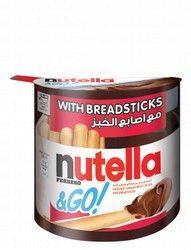 Nutella Ferrero &amp; Go Hazelnut Spread with Cocoa &amp; Breadsticks