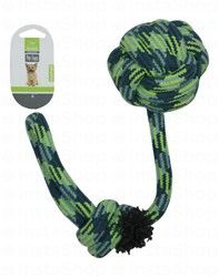 Nunbell Green Knotted Rope Chew Dog Toy