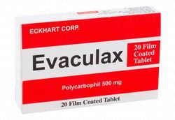 Evaculax 500mg Polycarbophil Bulk-Forming Laxatives