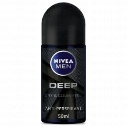 Nivea Men Deep Antibacterial Roll-On Antiperspirant Deodorant