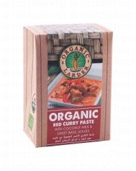 Organic Larder Red Curry Paste with Coconut Milk &amp; Sweet Basil Leaves - MSG free, coloring free, preservatives free