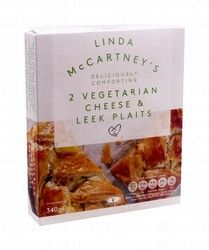 Linda McCartney's Frozen Vegetarian Cheese &amp; Leek Plaits (2 Pieces)
