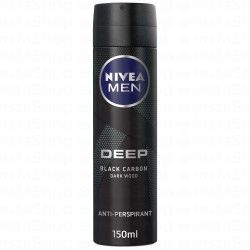 Nivea Men Deep Black Carbon &amp; Dark Wood Antiperspirant Deodorant Spray
