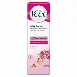 Veet Silky Fresh Legs &amp; Body Hair Removal Cream with Lotus Flower Extract for Normal Skin