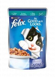 Felix As Good As it Looks Wet Cat Food with Tuna in Jelly