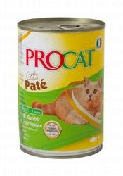 Procat Pate Wet Food with Rabbit &amp; Vegetables for Adult Cats (1-7 Years)