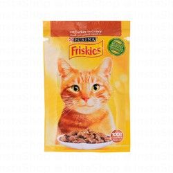 Friskies Wet Cat Food with Turkey in Gravy - no added artificial colorants