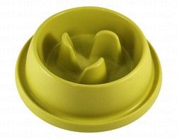 Georplast Large Green Slow Feeder Plastic Pet Bowl (31.5x9cm)